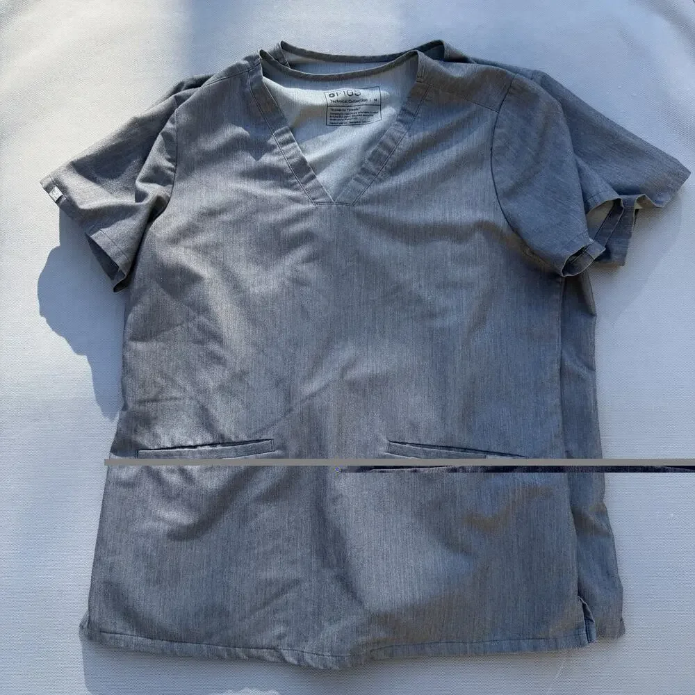 FIGS Graphite Grey Scrubs Lot Men M Casma 3-Pocket Tops Pants 7 Pc Set